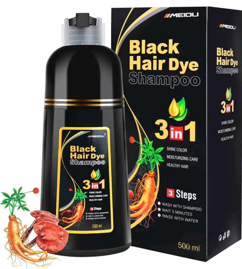 Meidu hair color shampoo 500 ml 3 in 1