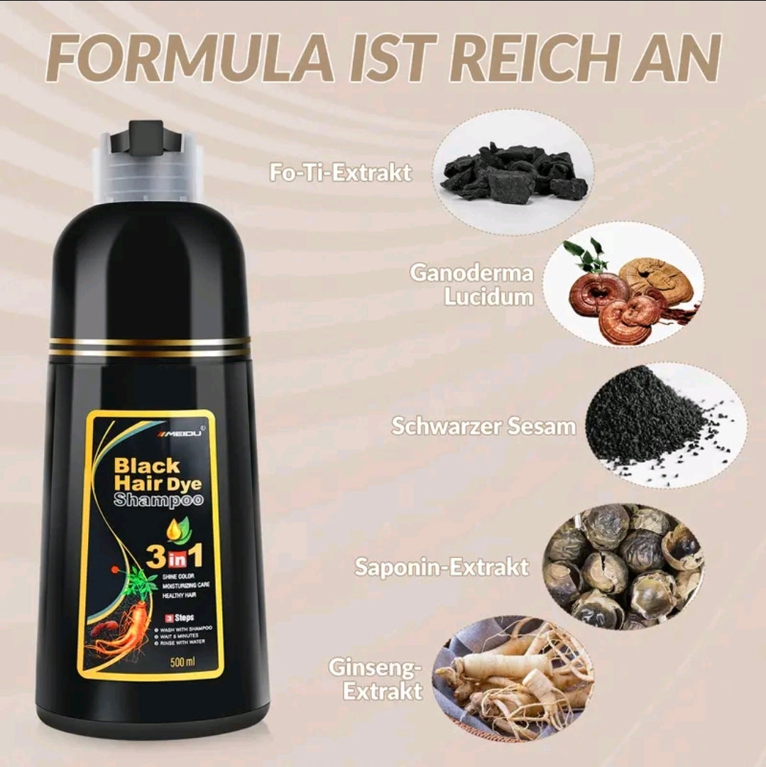 Meidu hair color shampoo 500 ml 3 in 1