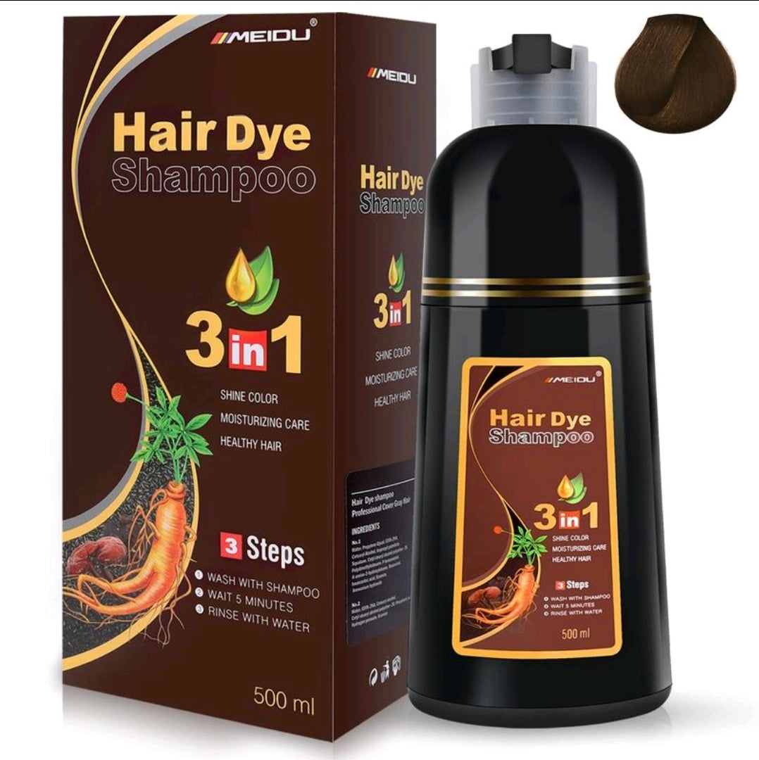 Meidu hair color shampoo 500 ml 3 in 1